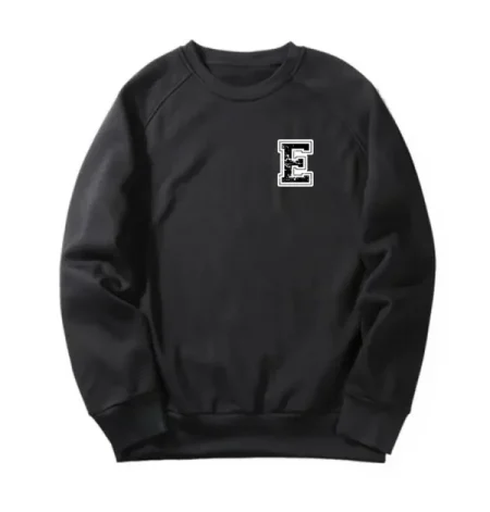 E letter Heart Print Sweatshirts