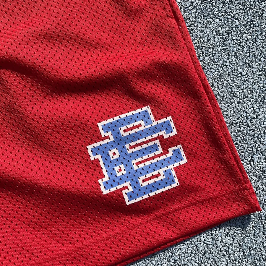 EE x Sixers Shorts Red - Image 3